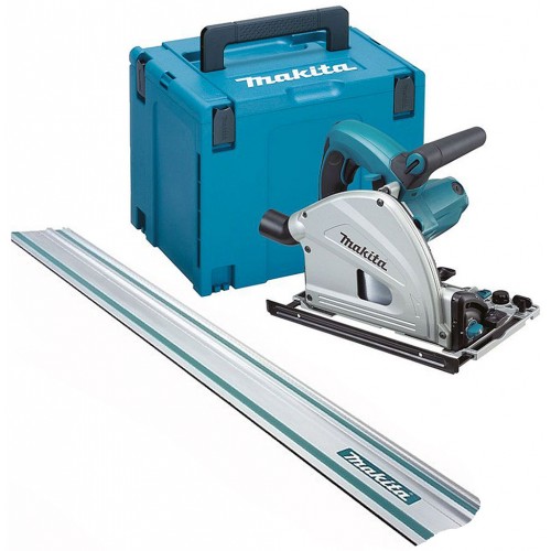 BAZÁR Makita SP6000J1 Ponorná pila 165mm, 1300W, Poškriabaný kufor, CHÝBA LIŠTA