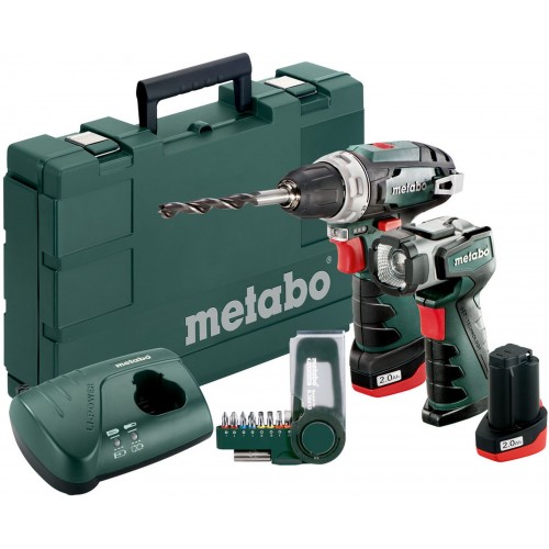 METABO POWERMAXX BS BASIC SET Akumulátorový skrutkovač 10.8V 2x2Ah Li-Ion 600080530