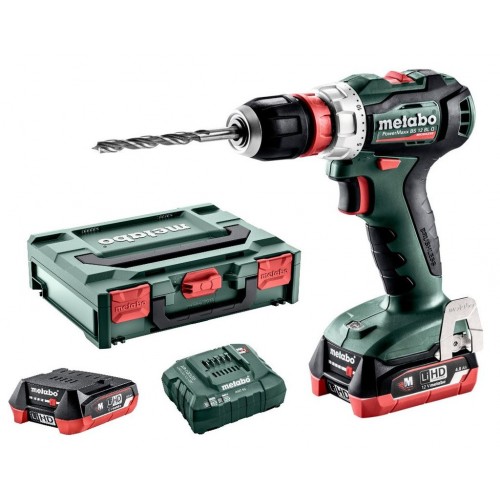 BAZÁR Metabo PowerMaxx BS12BL Q Aku vŕtací skrutkovač (12V/2x4,0Ah/45Nm) 601039800PO SERVI