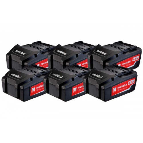 Metabo LI-Power Sada 6x aku. (18V/4,0Ah) 625151000