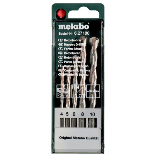 Metabo 627180000 Kazeta s vrtákmi do betónu classic, 5-dielna