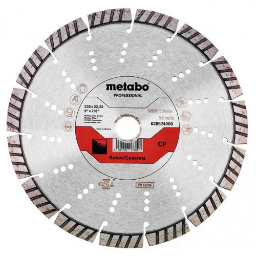 Metabo 628574000 "Profesionál" Diamantový rezný kotúč, 230x22,23 mm