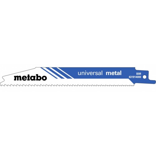 Metabo 631911000 "Universal metal" 2 Pílových listov do šabľovej píly 150 x 0,9 mm