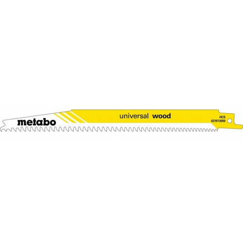 Metabo 631913000 "Universal wood" 5 Pílových listov do šabľovej 200 x 1,25 mm