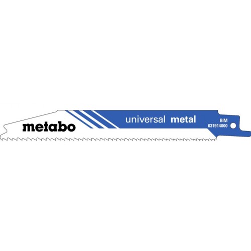 Metabo 631914000 "Universal metal" 5 Pílových listov do šabľovej 150 x 0,9 mm