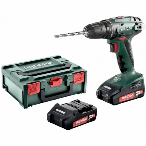 Metabo 602207560 BS 18 Akumulátorový vŕtací skrutkovač 18V, 2x2.0 Ah MetaBOX