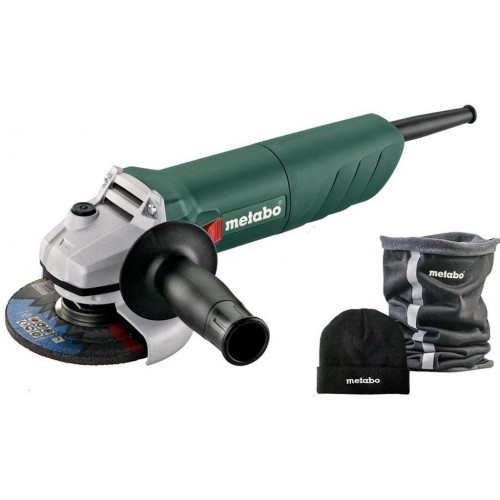 METABO W 750-125 Uhlová brúska, 125mm, 750W + nákrčník a čiapka