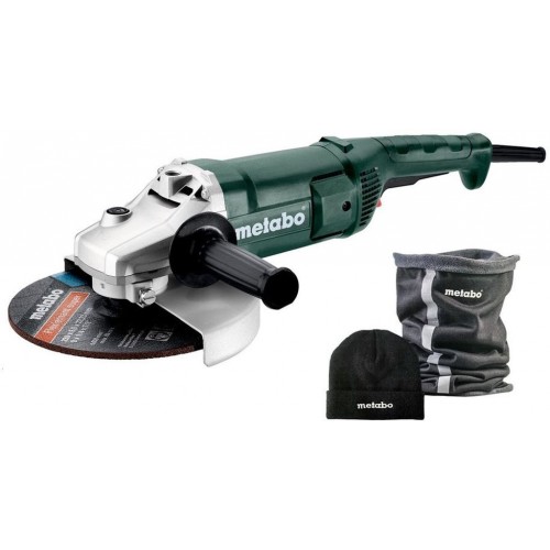 METABO WE 2200-230 Uhlová brúska, 230mm, 2200W + nákrčník a čiapka