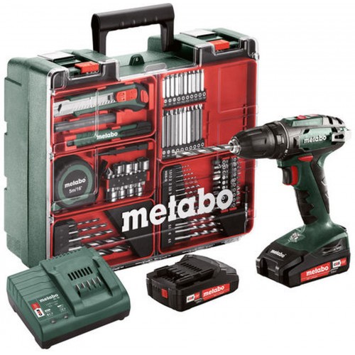 Metabo BS 18 SET Aku vŕtací skrutkovač + Mobilný servis (18V/2X2Ah) 602207880