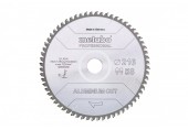 Metabo „Aluminium cut – professional“Pílový kotúč , 216×30 Z58 FZ/TZ 5°neg 628443000