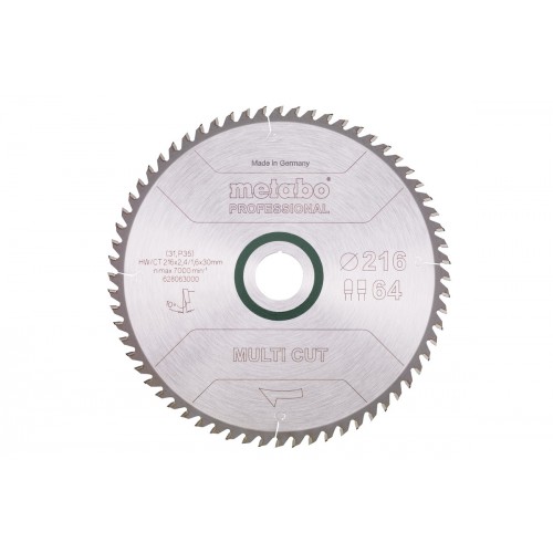 Metabo Multi Cut Professional HW/CT 216X30, 64 FZ/TZ, 10° 628063000