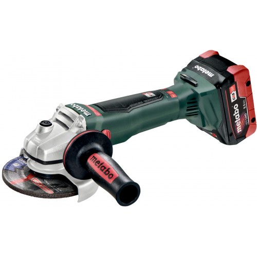 METABO WB 18 LTX BL 125 QUICK AKU Uhlová brúska 18V 2 x 8 Ah LIHD, Nabíjačka ASC 30-36 V,