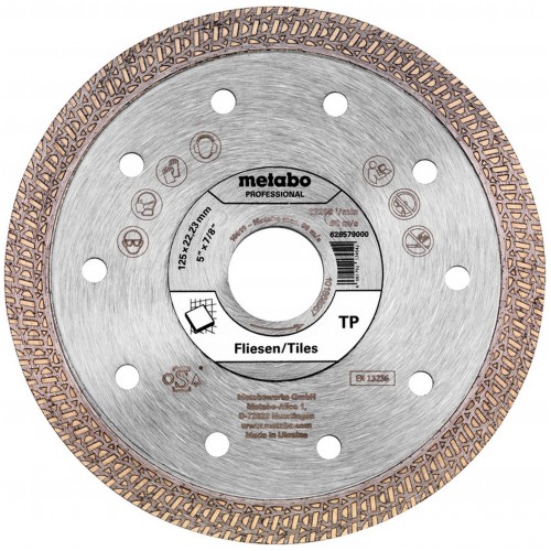 Metabo Diamantový rezný kotúč 125x22,23mm, "TP", dlaždice "Profesionál"628579000