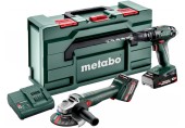 Metabo Combo Set 2.4.4 18V (SB 18 + W 18 L 9-125+18V/1x2,0Ah+18V/1x4,0Ah)MetaBox 685205500