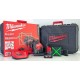 Milwaukee M12 3PL-401C Aku laser 360° 1x4.0 Ah, Kufr 4933478102