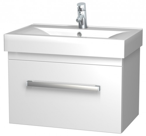 INTEDOOR MONA spodná kúpeľňová skrinka závesná s keramickým umývadlom MO70/F25