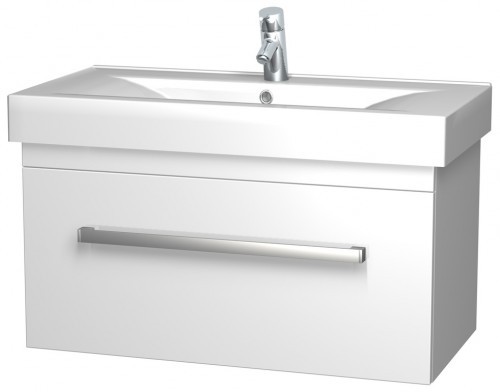 INTEDOOR MONA spodná kúpeľňová skrinka závesná s keramickým umývadlom MO100/F25