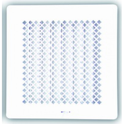 Ventilační mřížka 160x170 s žaluzií, bílá Ventilační mřížka 160x170 s žaluzií, bílá