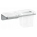 LAUFEN LB3 Držiak na pohár a mydelnička 10x22cm, sklo/chróm, na stenu, 3.8468.1.004.000.1