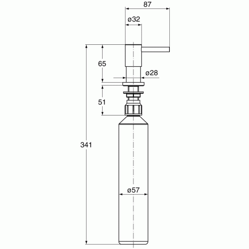 IDEAL Standard TONIC GUEST dávkovač tekutého mydla chróm N1072AA IDEAL Standard TONIC GUEST dávkovač tekutého mydla chróm N1072AA