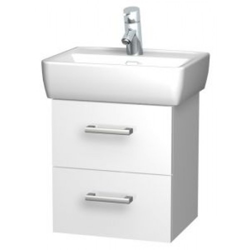 INTEDOOR NORDIC kúpeľňová skrinka 45 cm, závesná s umývadlom, biela NR 45 01