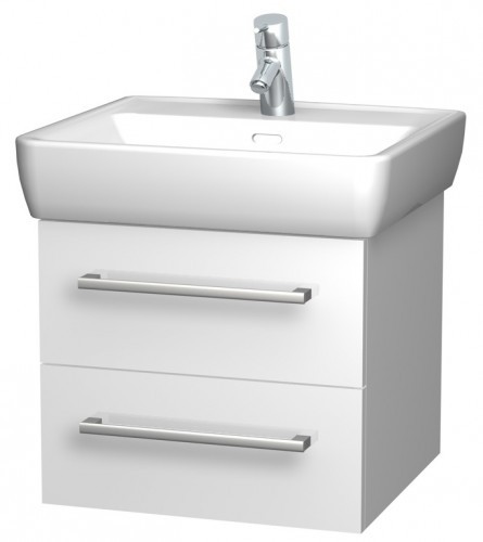 INTEDOOR NORDIC kúpeľňová skrinka 55 cm závesná s keramickým umývadlom NR 55 55