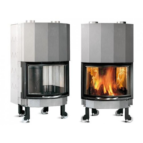 Nordica MONOBLOK 750 oblá Ironker - Crystal - krbová vložka 