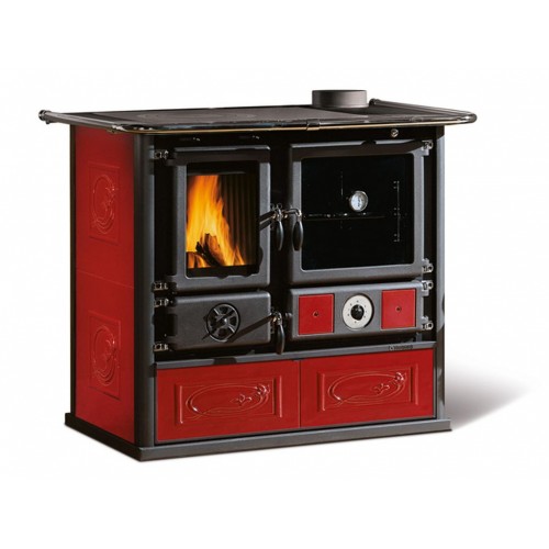 NORDICA TERMOROSA D.S.A. krbový sporák, teplovodné, bordo