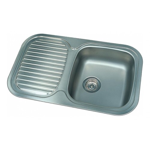 NORMA MINOR 542 drez s odkvapom bez prepadu, 3 1/2 "vtok, nerez, 77,5 x48 cm 5420.111