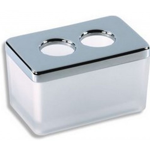 NOVASERVIS METALIA 4 dóza na kozmetické tampóny, 156x97x90mm, chróm/sklo 6422,0 NOVASERVIS METALIA 4 dóza na kozmetické tampóny, 156x97x90mm, chróm/sklo 6422,0