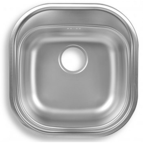 NOVASERVIS LUXUS Kuchynský drez s prepadom, 460x480mm, nerez DR46/48