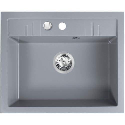 FERRO MEZZO II Granitový drez 580x480mm, sivý DRGM1/48/58GA FERRO MEZZO II Granitový drez 580x480mm, sivý DRGM1/48/58GA