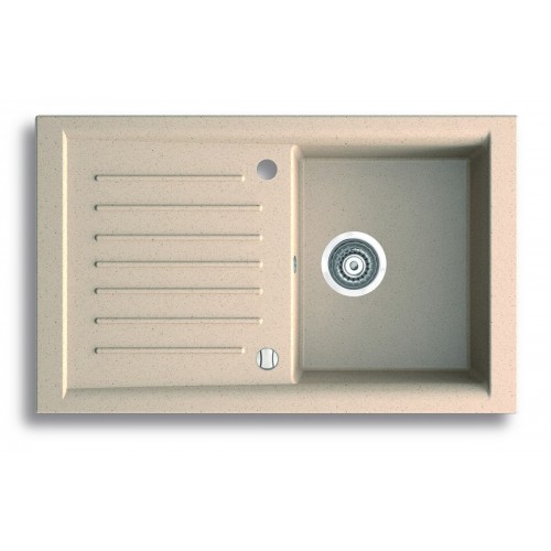 NOVASERVIS Granitový drez s odkvapom, magranit, s prepadom, piesok DRG50 / 81S NOVASERVIS Granitový drez s odkvapom, magranit, s prepadom, piesok DRG50 / 81S