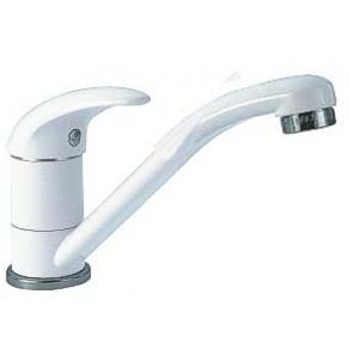 NOVASERVIS METALIA umyvadlová a drezová batéria biela - chróm/plná 55096,1