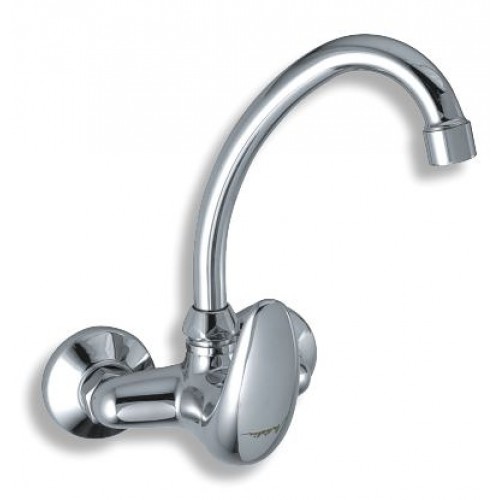 NOVASERVIS METALIA drezová alebo umývadlová nástenná batéria 100mm satino-plná 55034,9 NOVASERVIS METALIA drezová alebo umývadlová nástenná batéria 100mm satino-plná 55034,9