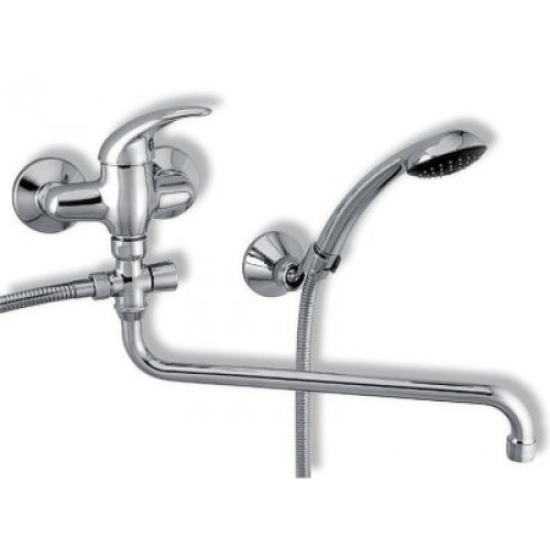 NOVASERVIS METALIA paneláková nástenná vaňová batéria 100mm chróm/plná 55075,0