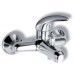 NOVASERVIS METALIA vaňová nástenná batéria 100 mm satin - chróm - plná 55024 / 1,9