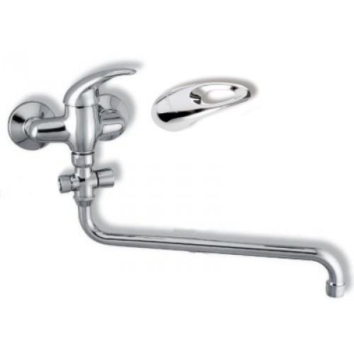 NOVASERVIS METALIA paneláková nástenná vaňová batéria 150mm chróm-otvor 55171 / 1,0