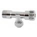 NOVASERVIS rohový ventil bez filtra s matkou 1/2 "x3 / 8", chróm CF3003/10M