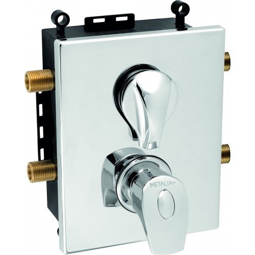 NOVASERVIS METALIA 57 Termostatická podomietková batéria s boxom, 2 vývody BOX57052RT,0
