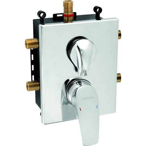 NOVASERVIS METALIA 57 Podomietková batéria s boxom chróm, 3 vývody BOX57052RX,0