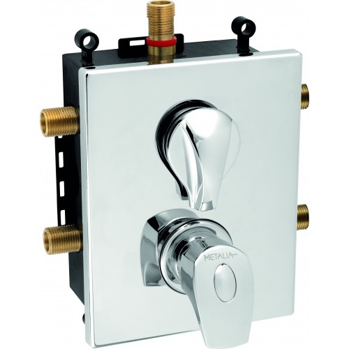 NOVASERVIS METALIA 57 Termostatická podomietková batéria s boxom, 3 vývody BOX57052RXT,0 NOVASERVIS METALIA 57 Termostatická podomietková batéria s boxom, 3 vývody BOX57052RXT,0