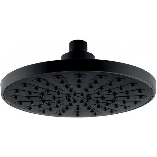 NOVASERVIS Pevná sprcha ľahko čistiaca, priemer 200 mm, čierna RUP/200,5