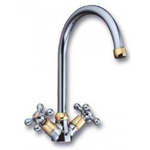 NOVASERVIS LA TORRE CLASSIC stojánková drezová batéria chróm-zlato 8113,2