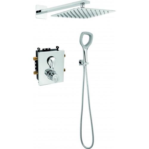 NOVASERVIS METALIA 57 ECO+ Sprchová sada podomietková termostatická chróm SADAECO52RT