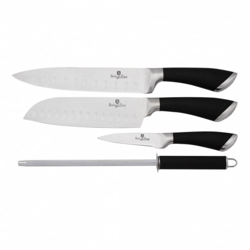 BERLINGERHAUS Velvet Chef Sada nožov santoku 4 ks, nerez, čierna BH-2022