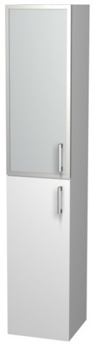 INTEDOOR NEW YORK vysoká kúpeľňová skrinka 35 cm, závesná ľavá, biela NYSVG35L/01