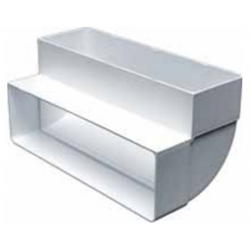 Vzduchotechnika oblúk vertikálne 90 st 204 x 60 mm KKPI 20/6 Vzduchotechnika oblúk vertikálne 90 st 204 x 60 mm KKPI 20/6