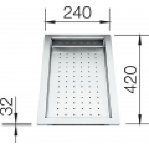 BLANCO odkvapkávacia doska Supra, Zerox 420x240mm, 219650