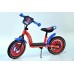 Odrážadlo Spiderman so stojanom 90cm kov, červené 00543003